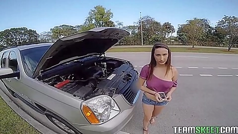Ashley Gets Towed - Juan Largo And Ashley Adams