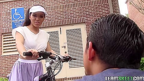 Itty-bitty Bicyclist With Emily Mena And Juan Largo