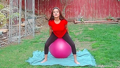 Outdoors Exercise And Masturbation With Selma Sins