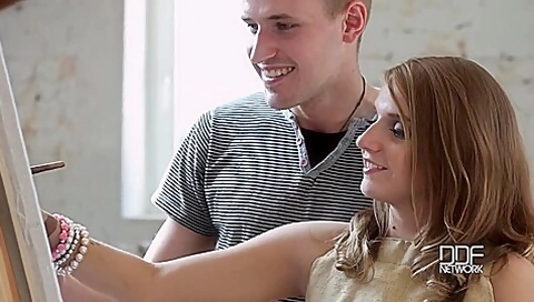 Sofi Goldfinger In Anal Atelier - A Teenage student 18+’s Anal Introduction Class