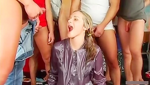 Pissing And Bukkake Gangbang Porn Video